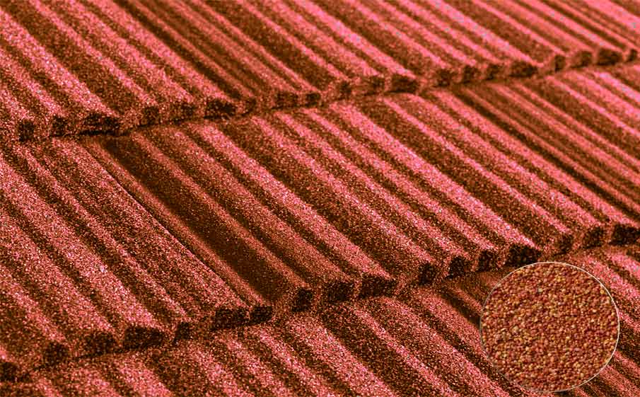 Композитная черепица METROTILE МетроШейк - II терракот, 1330*410 мм