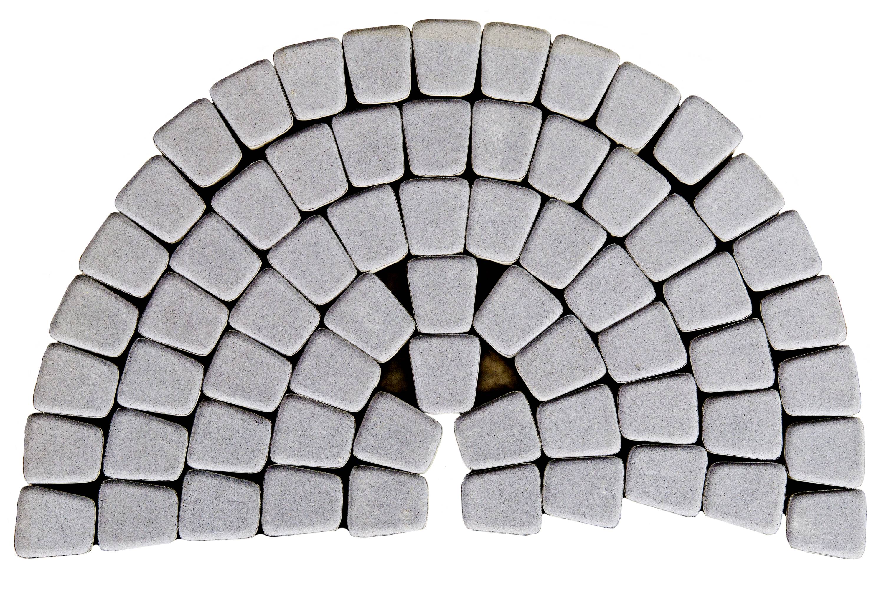 Тротуарная плитка BRAER II «Классико круговая» ГРИФЕЛЬНЫЙ