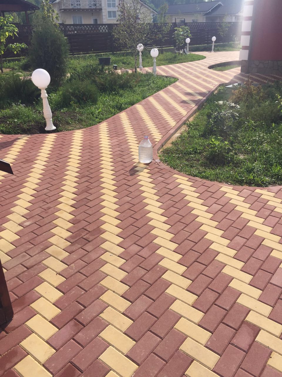 Тротуарная плитка BRAER II «Прямоугольник» КРАСНЫЙ