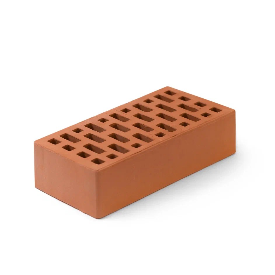 Кирпич керамический РЯДОВОЙ пустотелый одинарный гладкий КР-р-пу 1НФ 250x120x65 красный M200